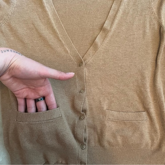 RW&Co. - Tan Button Up Sweater - Picture 6 of 9